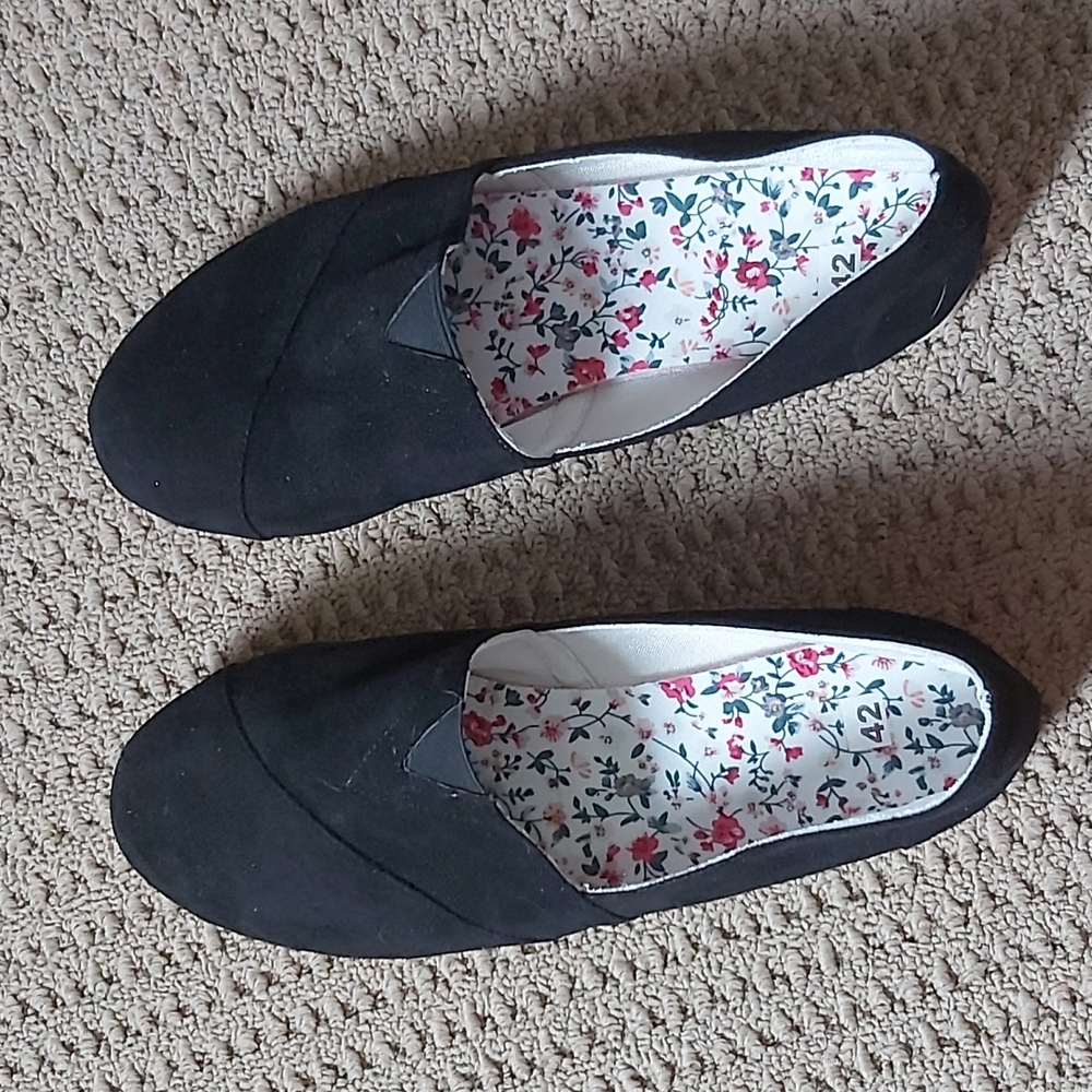 Black slip ons